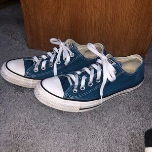 Blue Low Top Converse